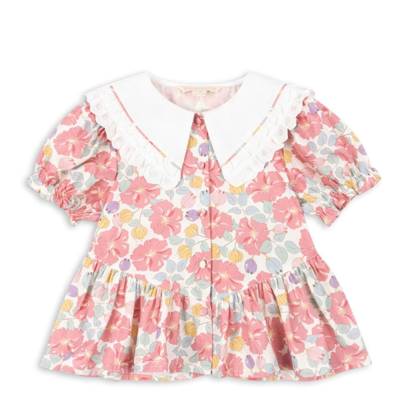Blouse"Coeur Fleur Anglaise"