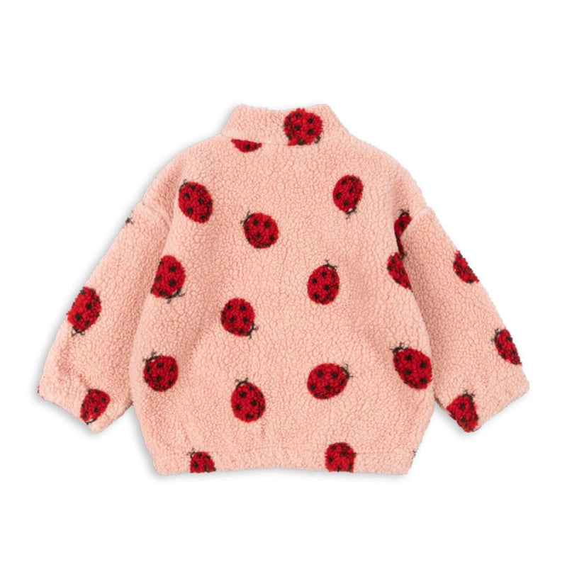 Teddy-Kinderjacke “Jody Ladybug Pink"