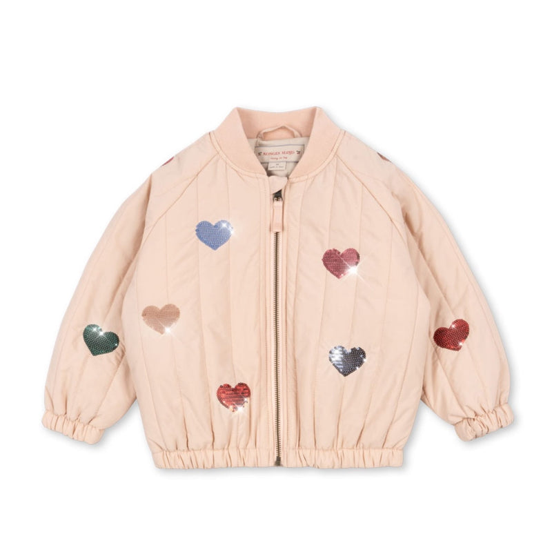 Kinder-Bomberjacke “Juno Sequin Cameo Rose"