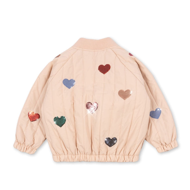 Kinder-Bomberjacke “Juno Sequin Cameo Rose"