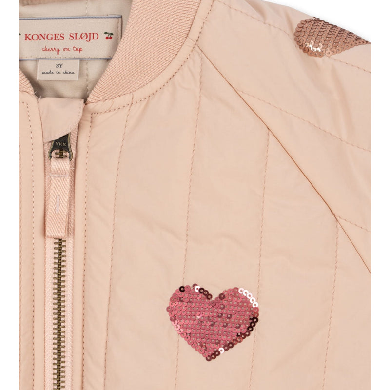Kinder-Bomberjacke “Juno Sequin Cameo Rose"