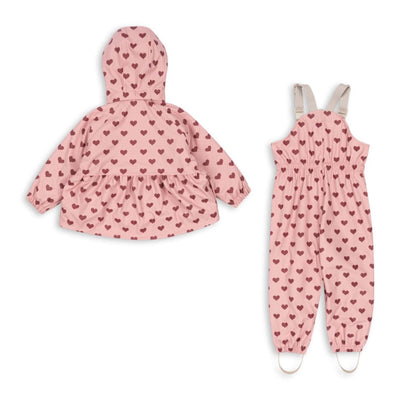 Regenbekleidungsset für Kinder "Palme Amour Pink"