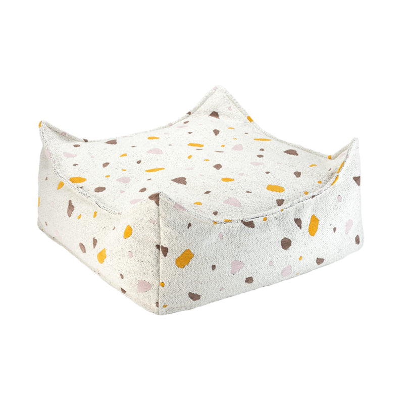 Sitzhocker "Square Terrazzo Marble"