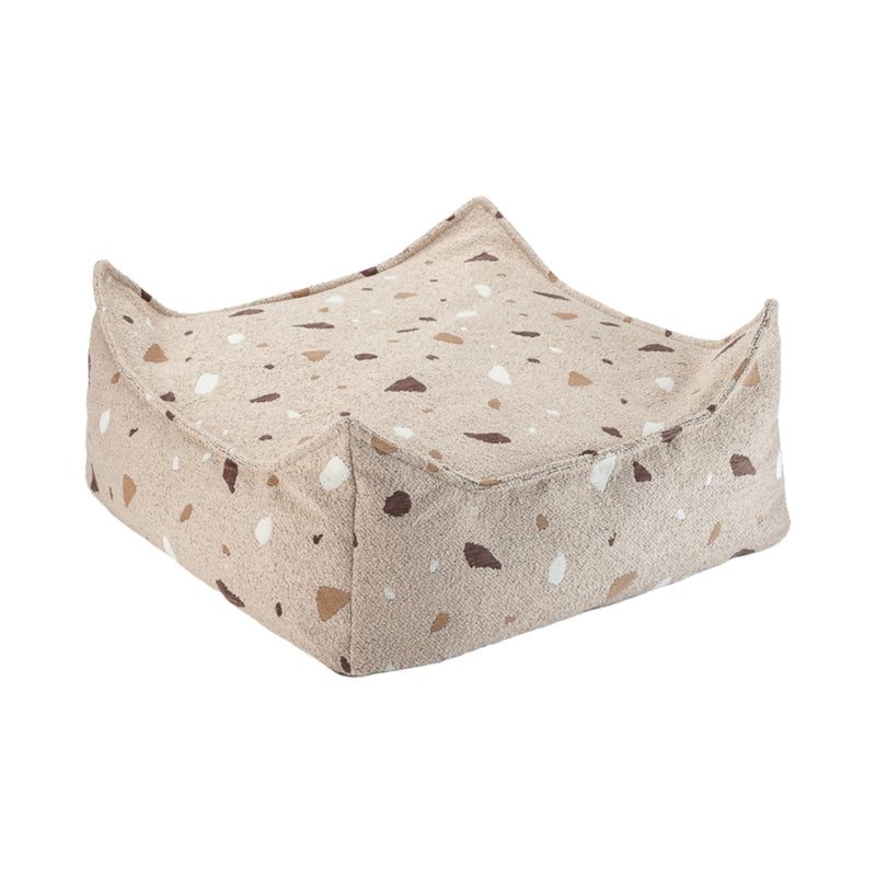 Sitzhocker "Square Terrazzo Sand"