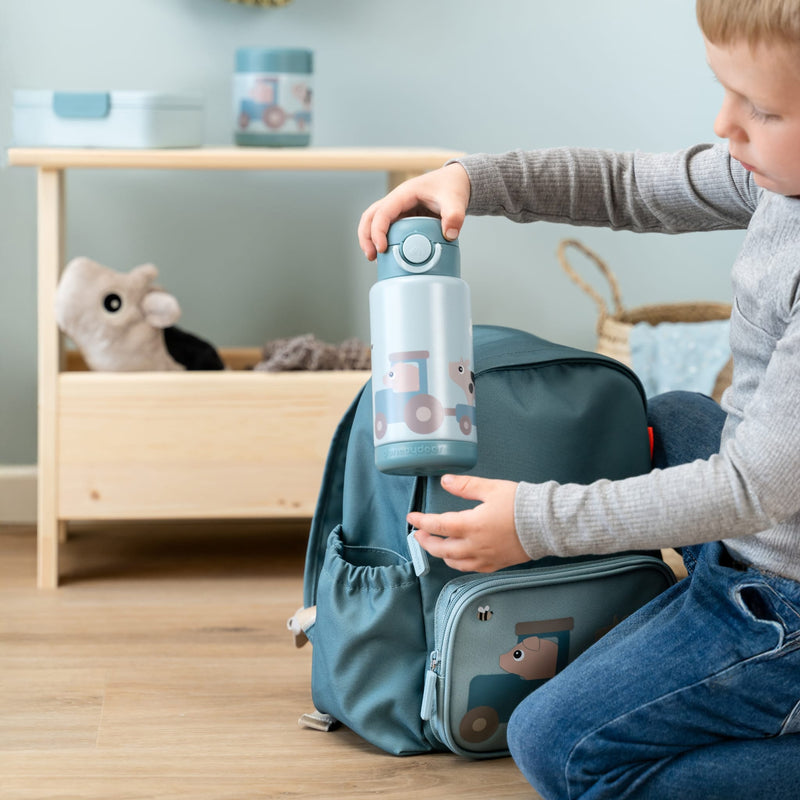 Thermoflasche "Tiny farm - Blue" 340ml