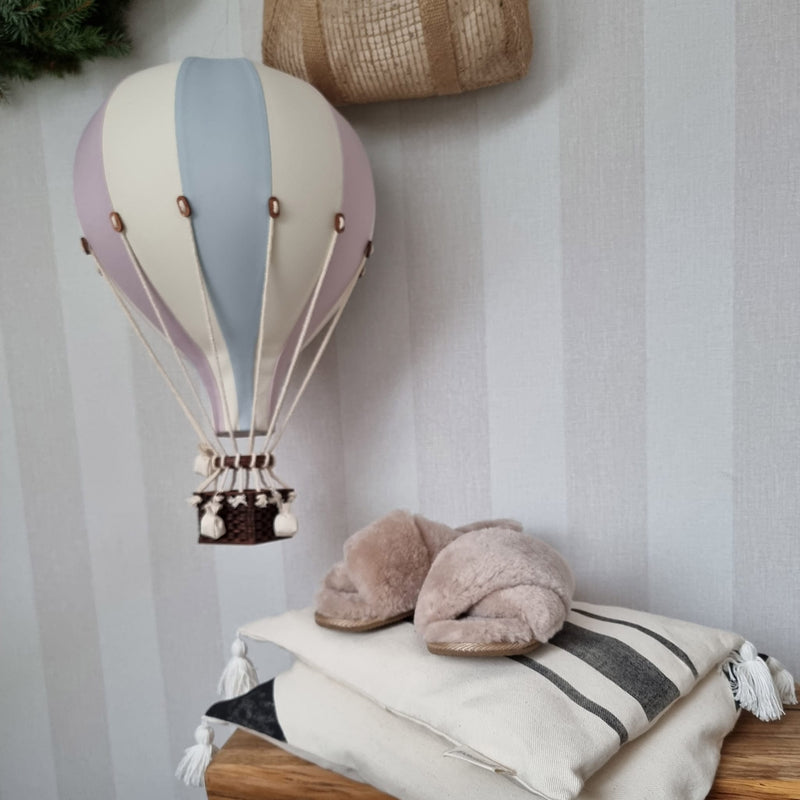 Heißluftballon “Lila / Hellblau / Vanille“ M