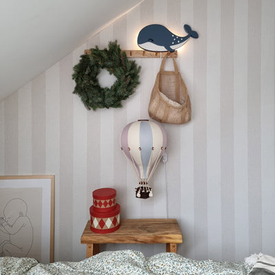 Heißluftballon “Lila / Hellblau / Vanille“ M