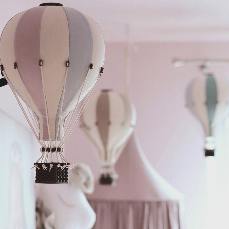 Heißluftballon “Lila / Hellblau / Vanille“ L