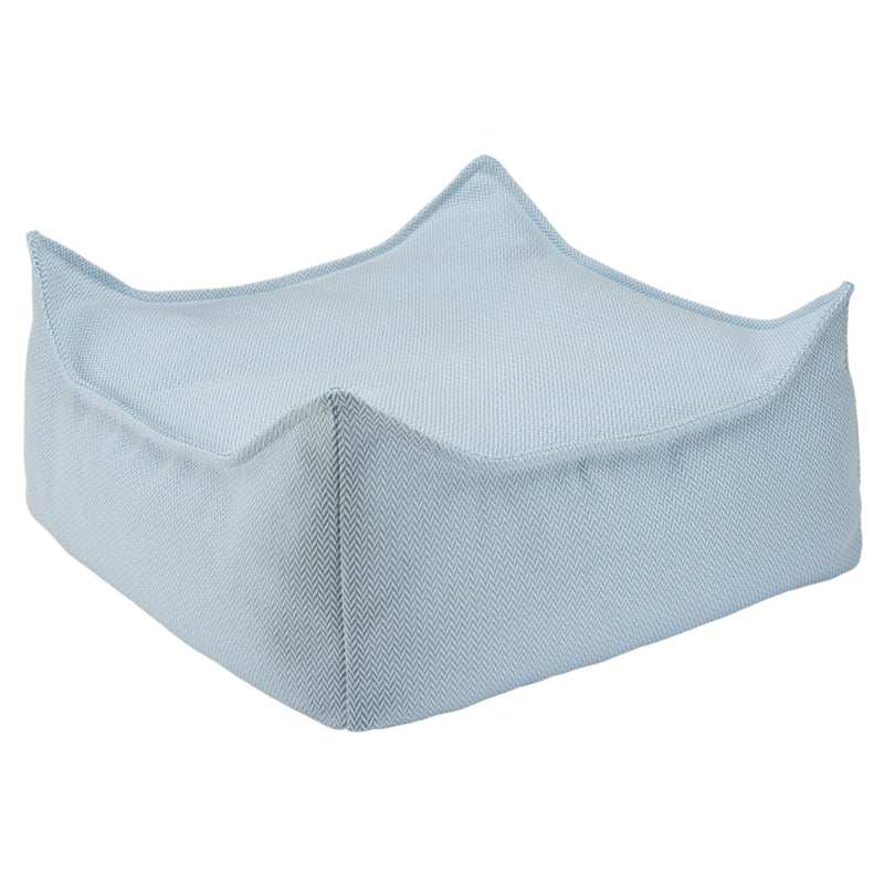 Outdoor Square Ottoman "Azure"