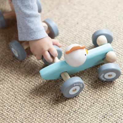 Rennwagen mit Huhn “Chicken Racing Car”