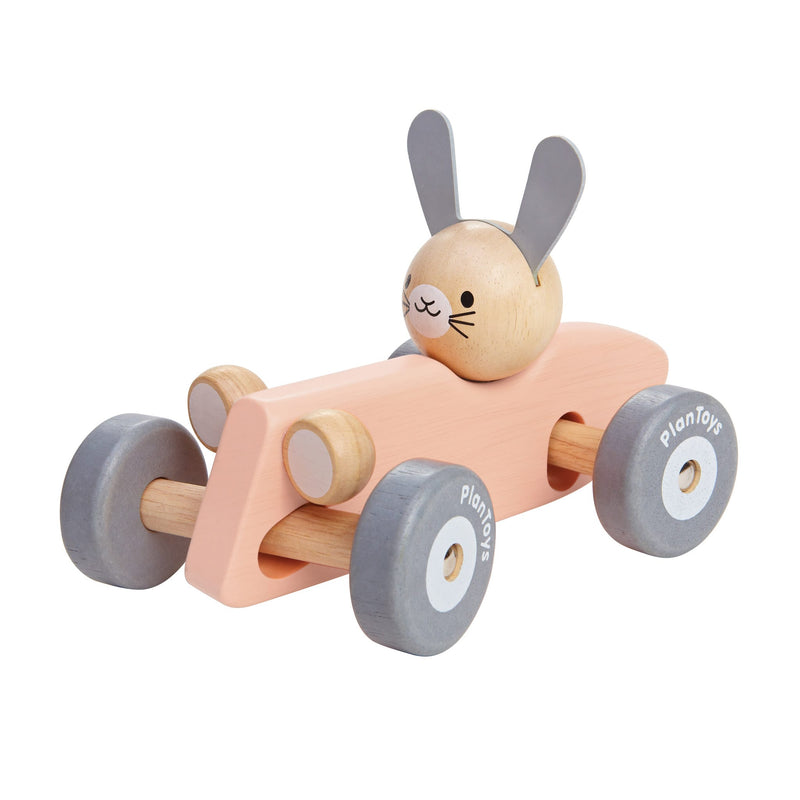 Rennwagen mit Hasen “Bunny Racing Car”