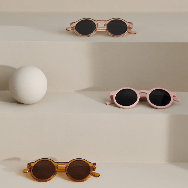 Kinder-Sonnenbrille "Darla Mustard transparent" 4-10 Jahre