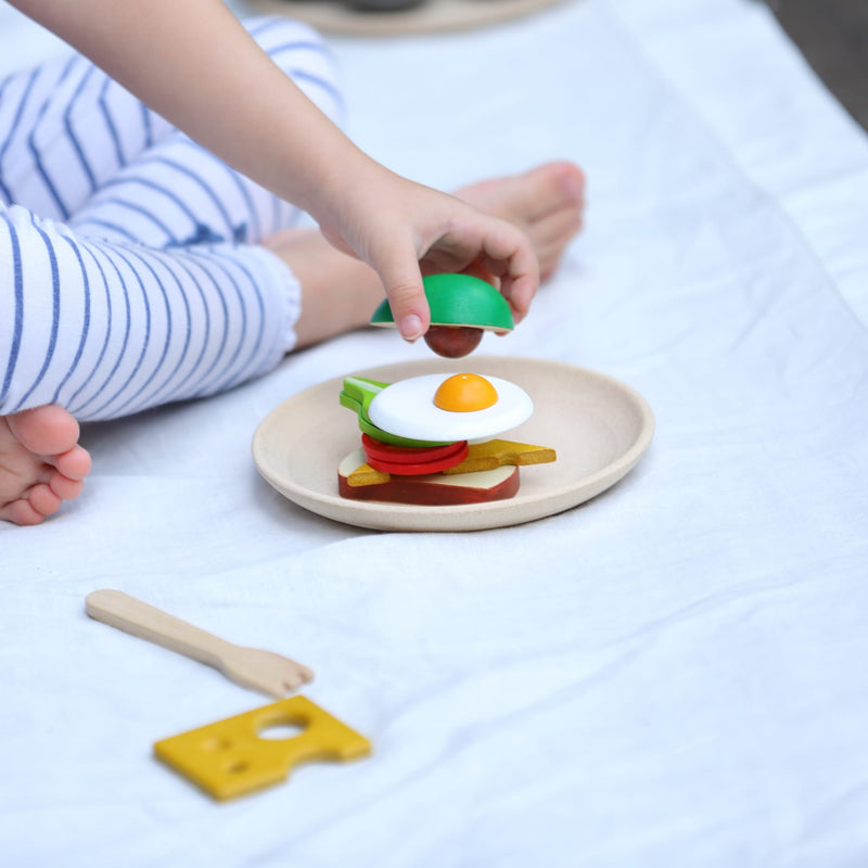 Frühstück aus Naturholz "Breakfast Set"