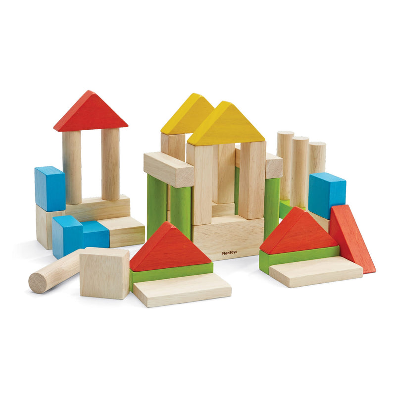 Holzbausteine “40 Unit Blocks - Colorful”