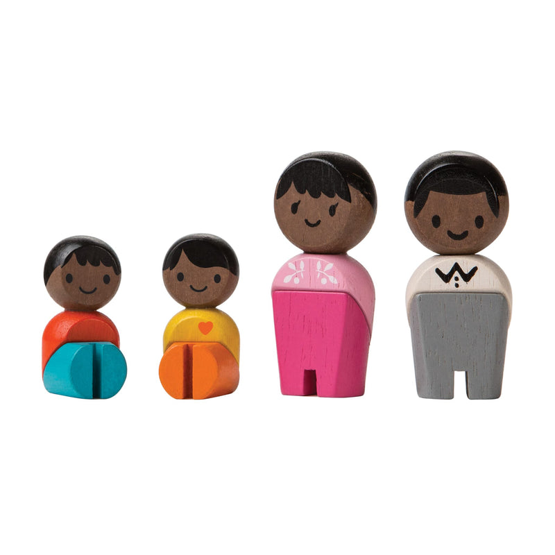 Holzfiguren “Family (Afro-American)”