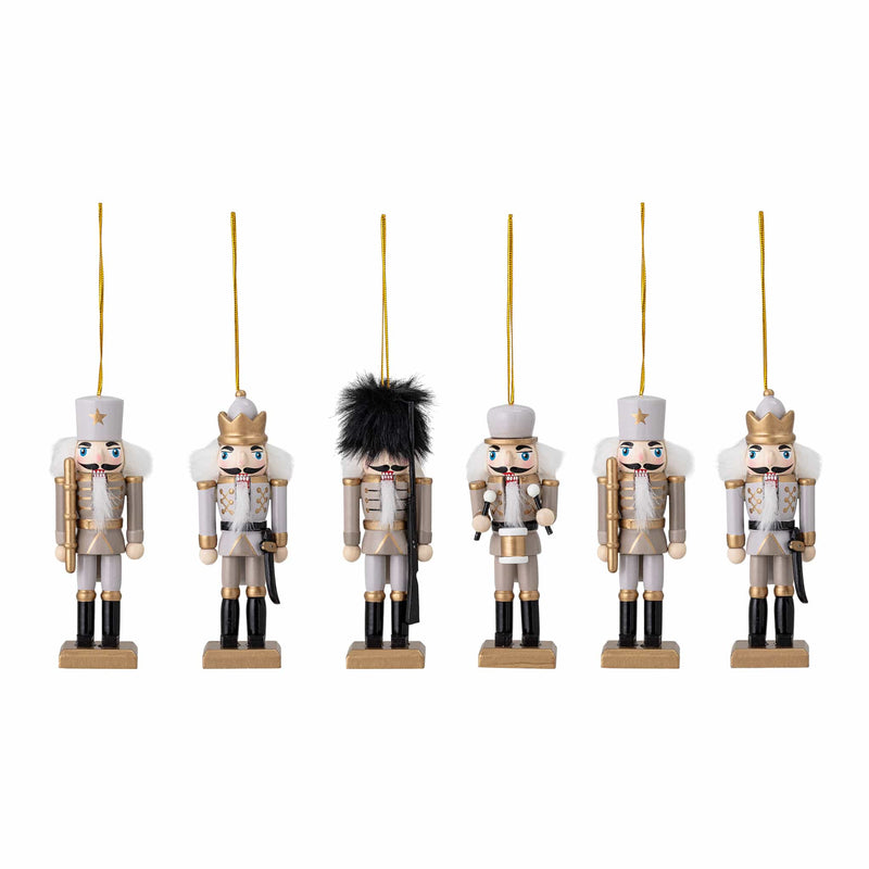 Weihnachtsbaumschmuck Nussknacker “Nikita Gold” 6er Pack