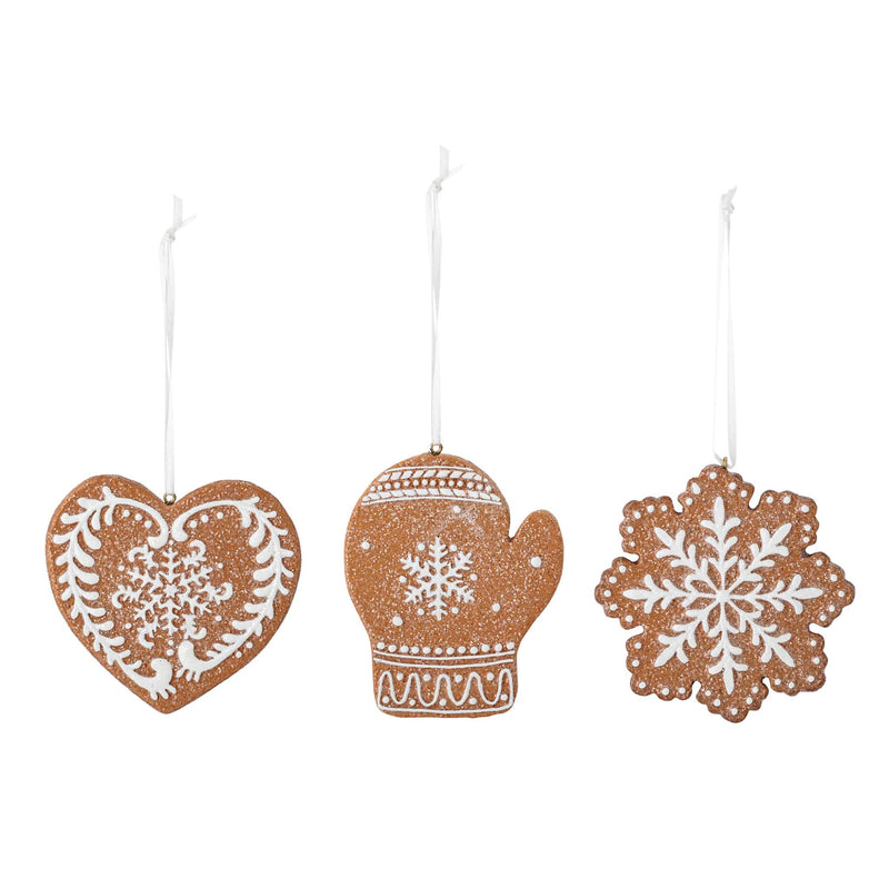 Weihnachtsornament “Pearl Brown” 3er Pack