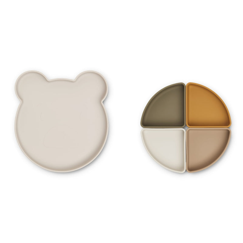 Trennteller für Kinder “Arne Mr Bear Sandy Multi Mix”