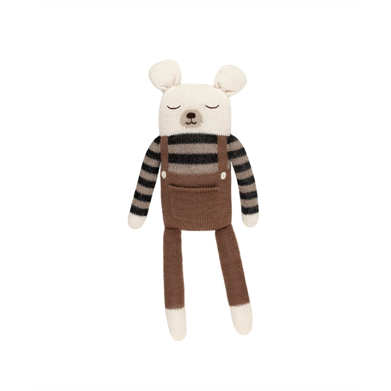 Strickkuscheltier "Large Polar Bear Nut Overalls"