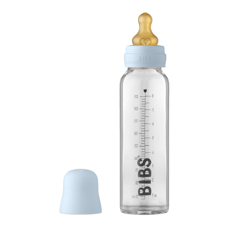 Babyflasche aus Glas “Complete Set Baby Blue” 225 ml