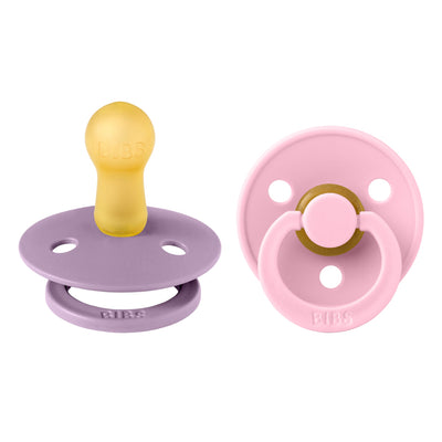 Schnuller aus Naturkautschuklatex “Colour Lavender / Pink” 2er Pack