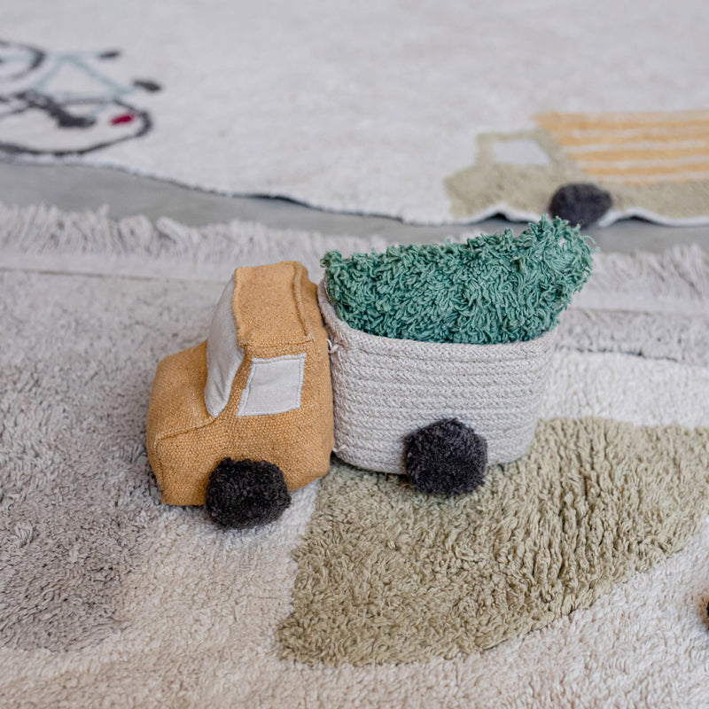 Waschbarer Baumwollteppich Spielteppich “Eco-City” 120 x 170 cm