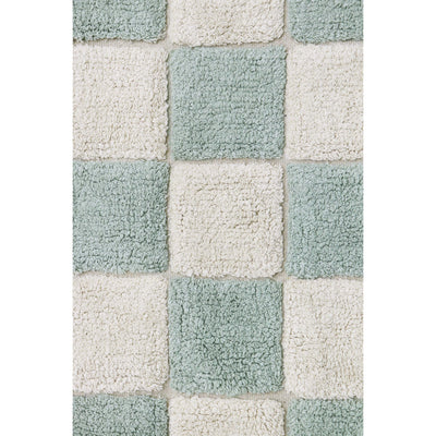 Waschbarer Kinderteppich aus Baumwolle “Kitchen Tiles Blue Sage” 120 x 160 cm