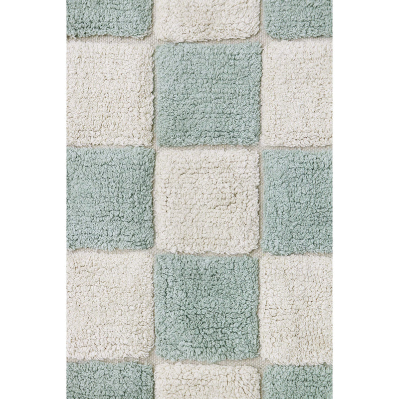 Waschbarer Kinderteppich aus Baumwolle “Kitchen Tiles Blue Sage” 120 x 160 cm