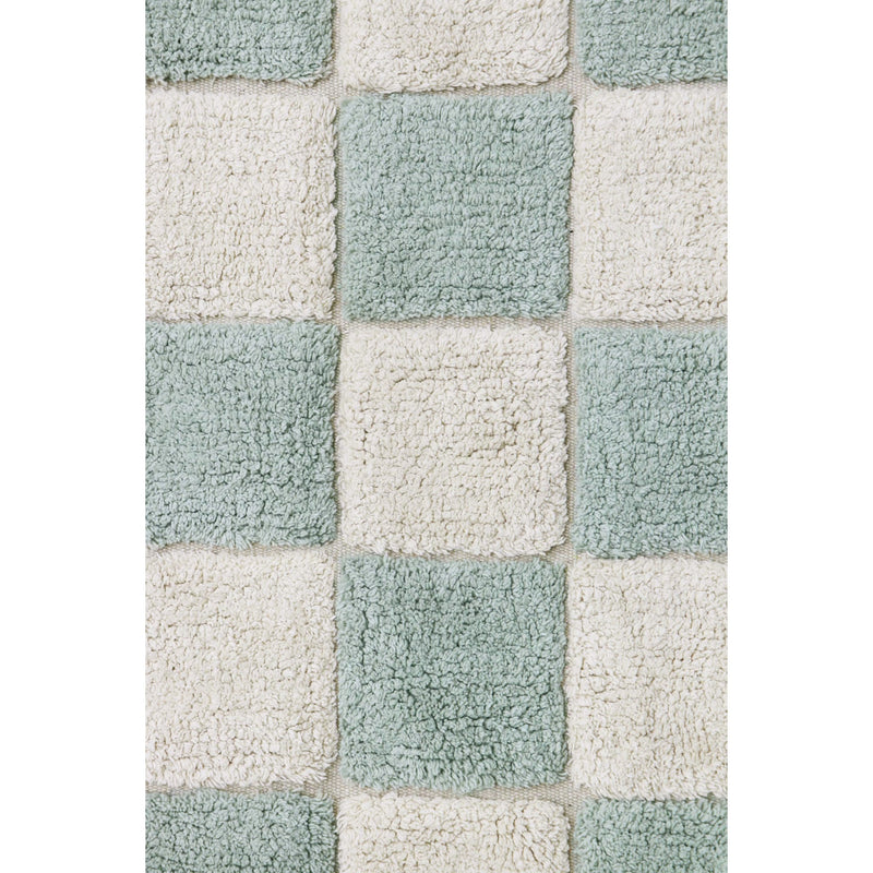 Waschbarer Kinderteppich aus Baumwolle “Kitchen Tiles Blue Sage” 120 x 160 cm
