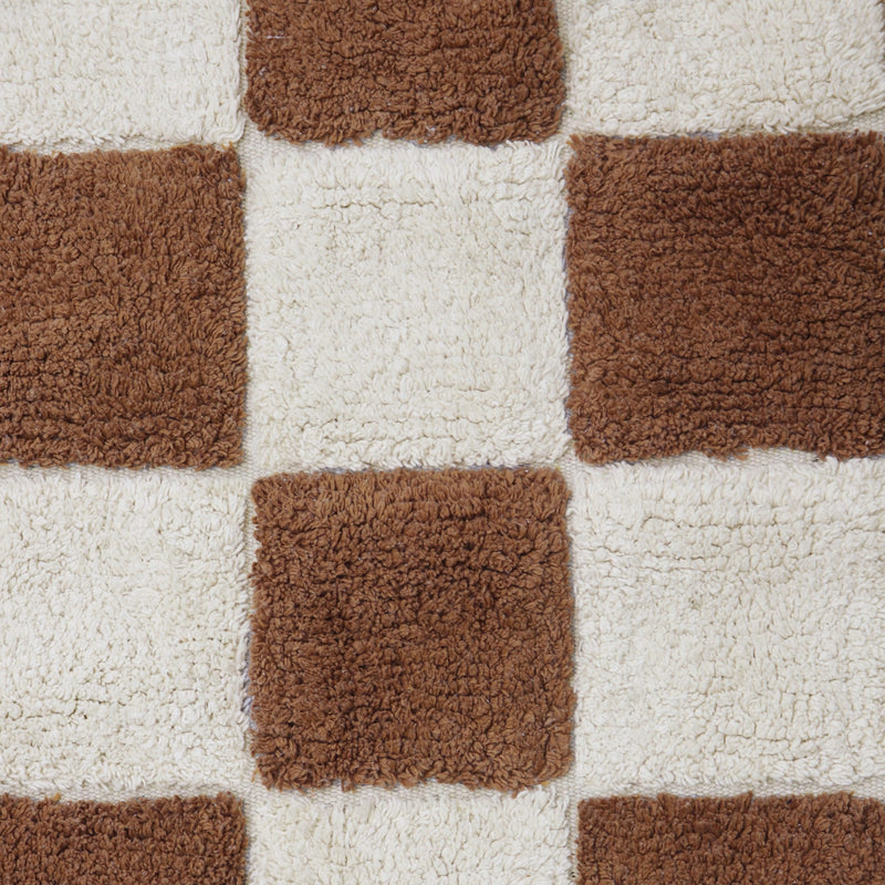 Waschbarer Kinderteppich aus Baumwolle “Kitchen Tiles Toffee” 120 x 160 cm