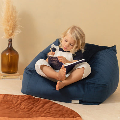 Sitzsack Sessel “Chelsea - Velvet Night Blue”