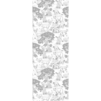 Kindertapete “Animals White” 280 x 100 cm