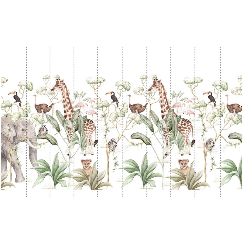 Kindertapete “Savanna” 280 cm x 100 cm  x 5 Stk