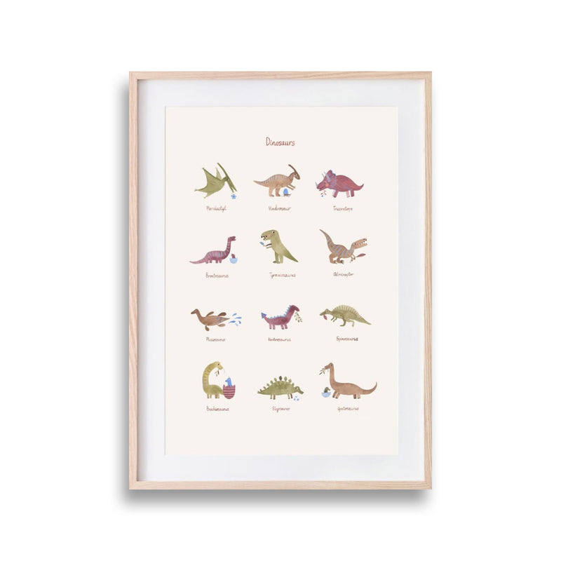 Poster fürs Kinderzimmer “Dinosaurs” 50 x 70cm