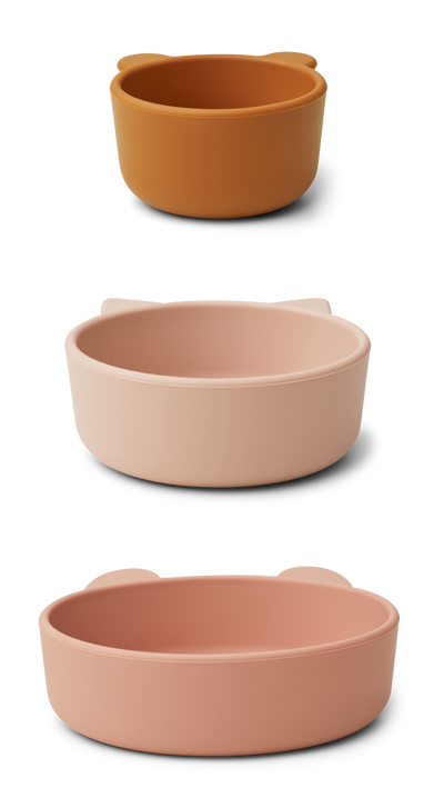 Kinderschüsseln “Eddie Rose Multi Mix” 3er Pack