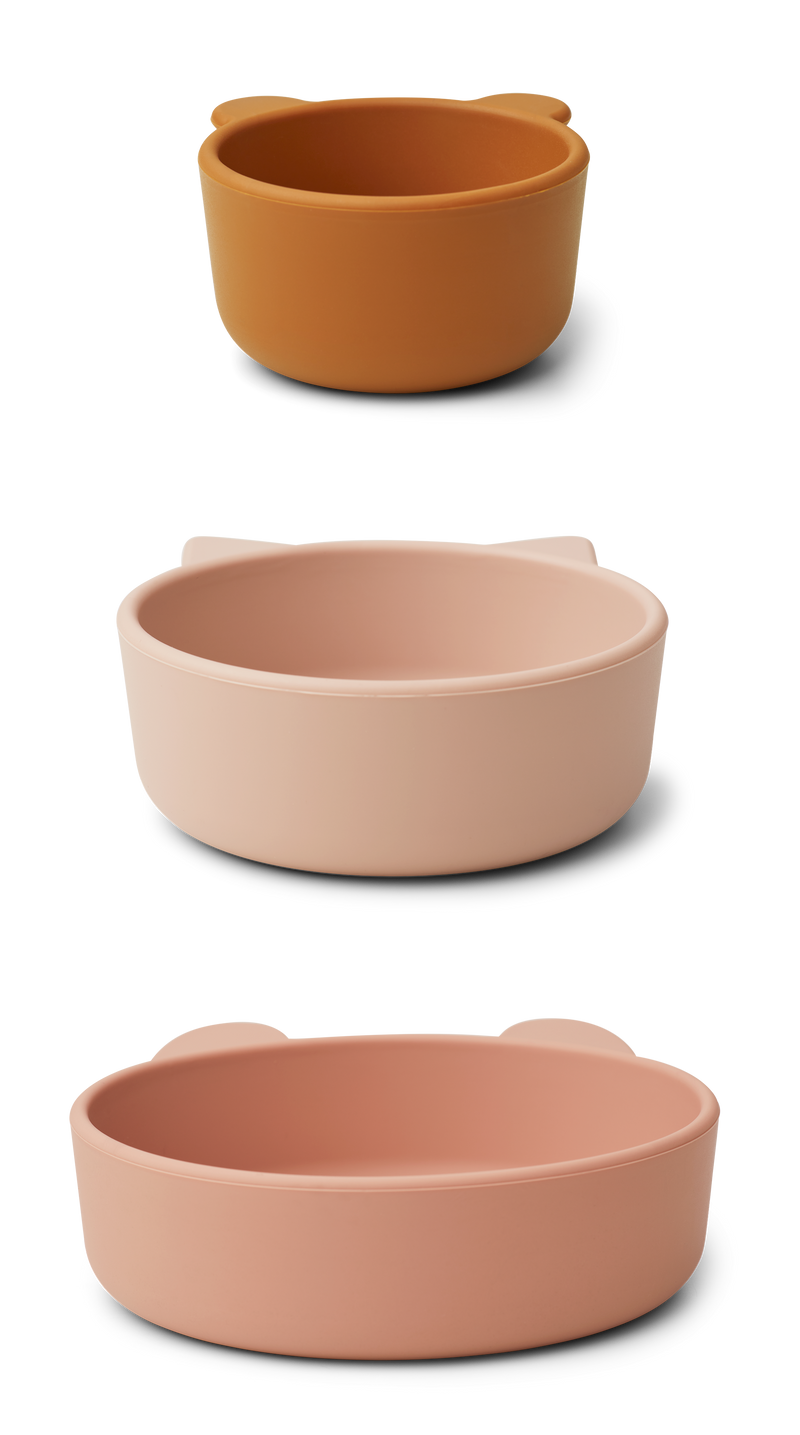 Kinderschüsseln “Eddie Rose Multi Mix” 3er Pack