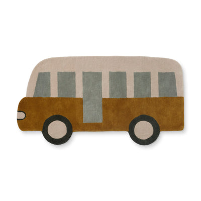Kinderteppich aus Wolle “Jena Bus Golden Caramel Multi MIx”