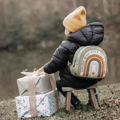 Großer Rucksack “Regenbogen Boho“