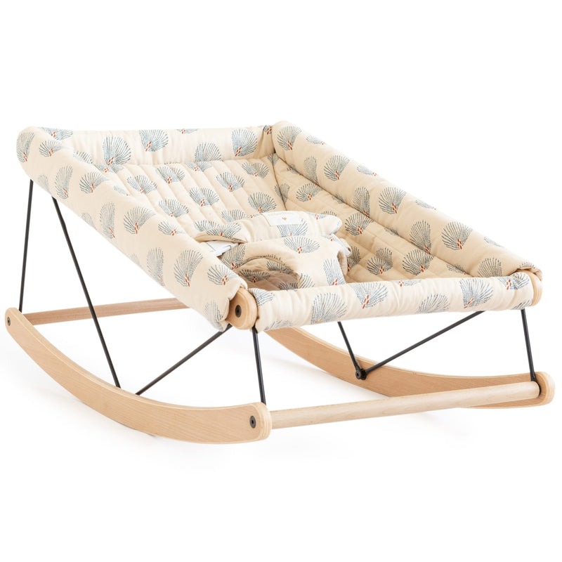 Babywippe “Growing Green Blue Gatsby Cream”
