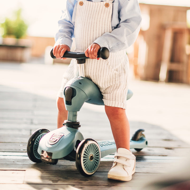 2in1 Kinderroller und Laufrad “Highwaykick 1“- forest