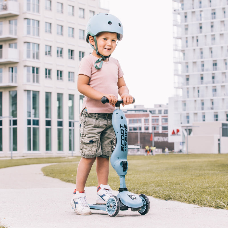 2in1 Kinderroller und Laufrad “Highwaykick 1“ - blueberry