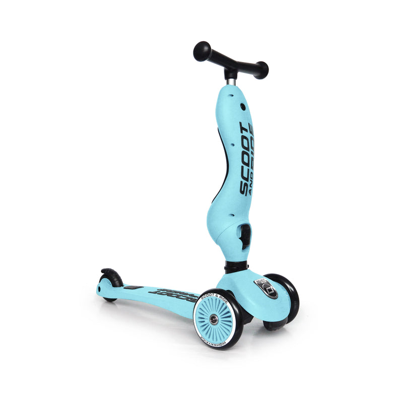 2in1 Kinderroller und Laufrad “Highwaykick 1“ - blueberry