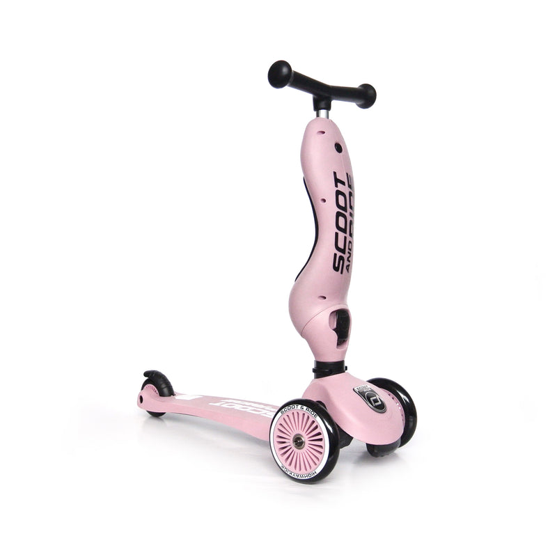 2in1 Kinderroller und Laufrad “Highwaykick 1“ - rose