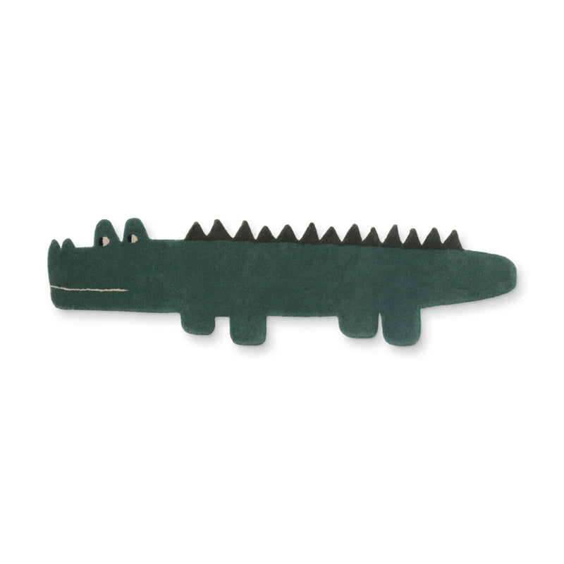 Kinderteppich aus Wolle “Jena Crocodile Hunter Green Multi Mix”