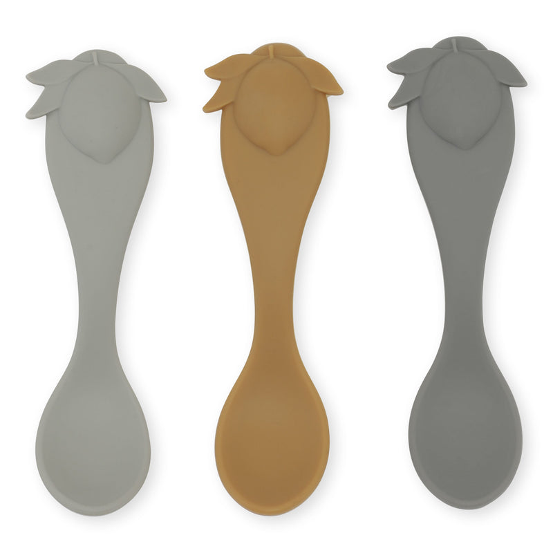 Silikonlöffel “Lemon Ocean Mix” 3er Pack