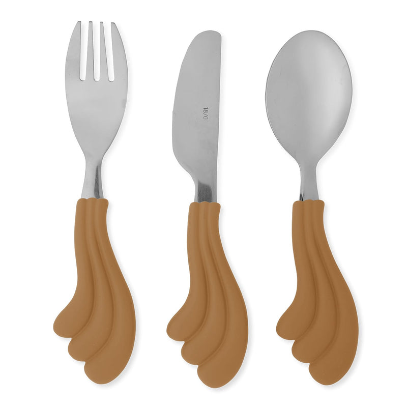 Babybesteck-Set “Wave Almond” 3er Pack
