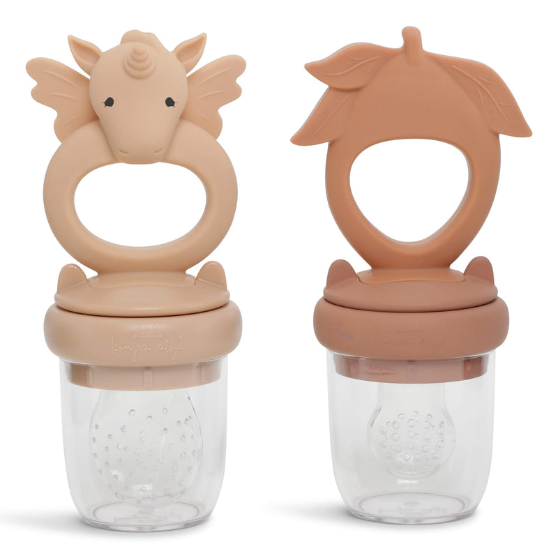 Fruchtfütterungs-Schnuller “ Unicorn Rose Sand / Brown Clay “