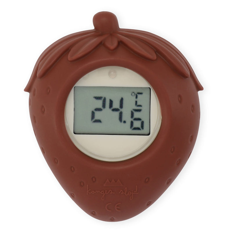 Badethermometer aus Silikon “Strawberry Rosewood”