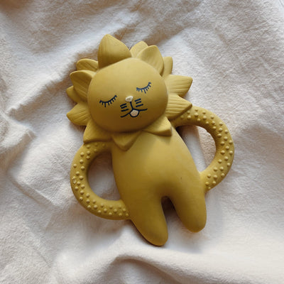 Beißring aus Naturkautschuk “Lion Mustard”
