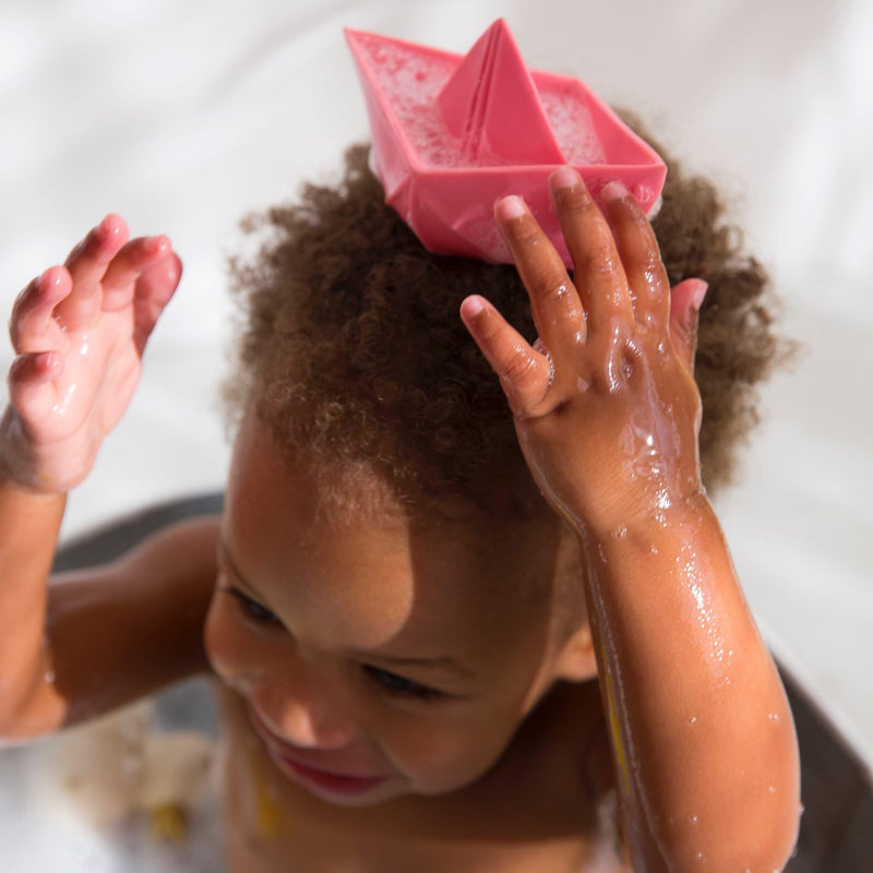 Badespielzeug “Origami Boat Pink”